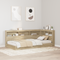 vidaXL Storage Headboard with Shelf Sonoma oak 80 cm Engineered wood