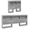 vidaXL Storage Headboard with Shelf Grey sonoma 80 cm Engineered wood