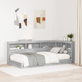 vidaXL Storage Headboard with Shelf Grey sonoma 80 cm Engineered wood