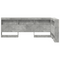 vidaXL Storage Headboard with Shelf with Headboard with Storage Concrete grey 90 cm Melamine