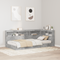 vidaXL Storage Headboard with Shelf with Headboard with Storage Concrete grey 90 cm Melamine