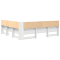 vidaXL Storage Headboard with Shelf with Headboard with Storage White 200 cm Engineered wood