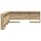 vidaXL Storage Headboard with Shelf Sonoma oak 200 cm Engineered wood