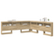 vidaXL Storage Headboard with Shelf Sonoma oak 200 cm Engineered wood