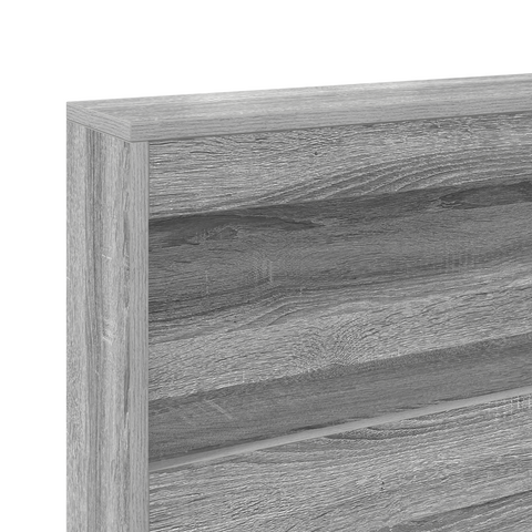 vidaXL Storage Headboard with Shelf Grey sonoma 200 cm Engineered wood