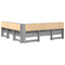 vidaXL Storage Headboard with Shelf Grey sonoma 200 cm Engineered wood