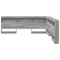 vidaXL Storage Headboard with Shelf Grey sonoma 200 cm Engineered wood