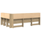 vidaXL Storage Headboard with Shelf Sonoma oak 120 cm Engineered wood