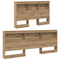 vidaXL Storage Headboard with Shelf Artisan oak 120 cm Engineered wood