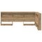 vidaXL Storage Headboard with Shelf Artisan oak 120 cm Engineered wood