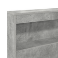 vidaXL Storage Headboard with Shelf with Headboard with Storage Concrete grey 150 cm Melamine