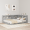 vidaXL Storage Headboard with Shelf with Headboard with Storage Concrete grey 150 cm Melamine