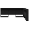 vidaXL Storage Headboard with Shelf Black oak 160 cm Engineered wood