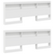 vidaXL Storage Headboard with Shelf with Headboard with Storage White 180 cm Engineered wood