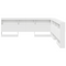 vidaXL Storage Headboard with Shelf with Headboard with Storage White 180 cm Engineered wood