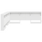 vidaXL Storage Headboard with Shelf with Headboard with Storage White 180 cm Engineered wood
