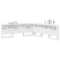 vidaXL Storage Headboard with Shelf with Headboard with Storage White 180 cm Engineered wood