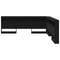 vidaXL Storage Headboard with Shelf Black oak 180 cm Engineered wood
