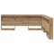 vidaXL Storage Headboard with Shelf Artisan oak 180 cm Engineered wood