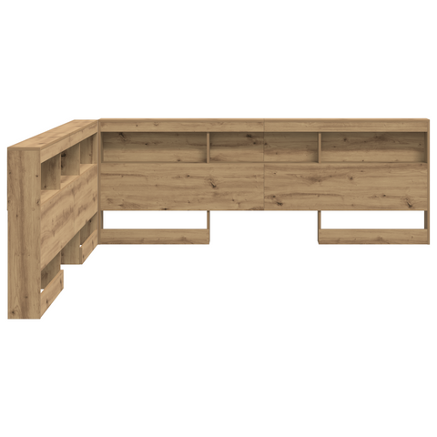 vidaXL Storage Headboard with Shelf Artisan oak 180 cm Engineered wood