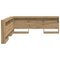 vidaXL Storage Headboard with Shelf Artisan oak 180 cm Engineered wood