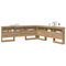 vidaXL Storage Headboard with Shelf Artisan oak 180 cm Engineered wood