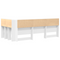 vidaXL Storage Headboard with Shelf with Headboard with Storage White 90 cm Engineered wood