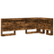 vidaXL Storage Headboard with Shelf Smoked oak 90 cm Engineered wood