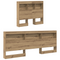 vidaXL Storage Headboard with Shelf Artisan oak 90 cm Engineered wood