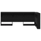 vidaXL Storage Headboard with Shelf Black oak 75 cm Engineered wood