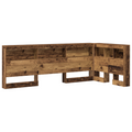vidaXL Storage Headboard with Shelf with Headboard with Storage Old wood 75 cm Engineered wood