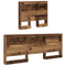 vidaXL Storage Headboard with Shelf with Headboard with Storage Old wood 75 cm Engineered wood