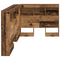 vidaXL Storage Headboard with Shelf with Headboard with Storage Old wood 75 cm Engineered wood