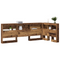 vidaXL Storage Headboard with Shelf with Headboard with Storage Old wood 75 cm Engineered wood