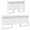 vidaXL Storage Headboard with Shelf with Headboard with Storage White 120 cm Engineered wood