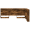 vidaXL Storage Headboard with Shelf Smoked oak 120 cm Engineered wood