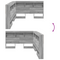 vidaXL Storage Headboard with Shelf Grey sonoma 120 cm Engineered wood
