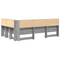 vidaXL Storage Headboard with Shelf Grey sonoma 120 cm Engineered wood