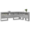 vidaXL Storage Headboard with Shelf Grey sonoma 120 cm Engineered wood