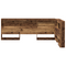 vidaXL Storage Headboard with Shelf Old wood 120 cm Engineered wood