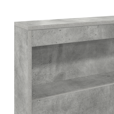 vidaXL Storage Headboard Concrete grey 140 cm Engineered wood