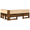 vidaXL Storage Headboard with Shelf Smoked oak 140 cm Engineered wood