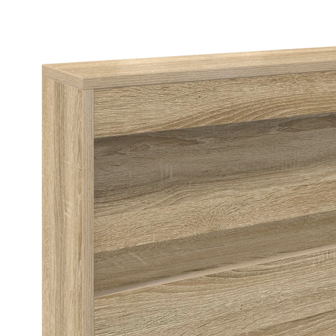 vidaXL Storage Headboard with Shelf Sonoma oak 135 cm Engineered wood
