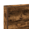 vidaXL Storage Headboard with Shelf Smoked oak 135 cm Engineered wood