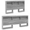 vidaXL Storage Headboard with Shelf Grey sonoma 135 cm Engineered wood