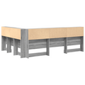vidaXL Storage Headboard with Shelf Grey sonoma 135 cm Engineered wood
