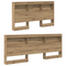 vidaXL Storage Headboard with Shelf Artisan oak 135 cm Engineered wood