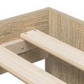 vidaXL Storage Bed Frame Sonoma Oak 100x200 cm