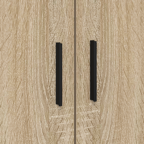 vidaXL Storage Bed Frame Sonoma Oak 100x200 cm