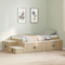 vidaXL Storage Bed Frame Sonoma Oak 100x200 cm